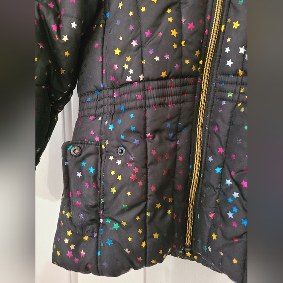 Girls Fur-Trimmed Puffer Jacket - Picture 3 of 6